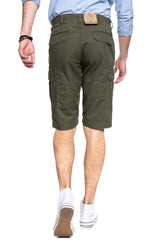 SPODENKI MĘSKIE WRANGLER BASIC CARGO SHORT ARMY GREEN W13QH830K