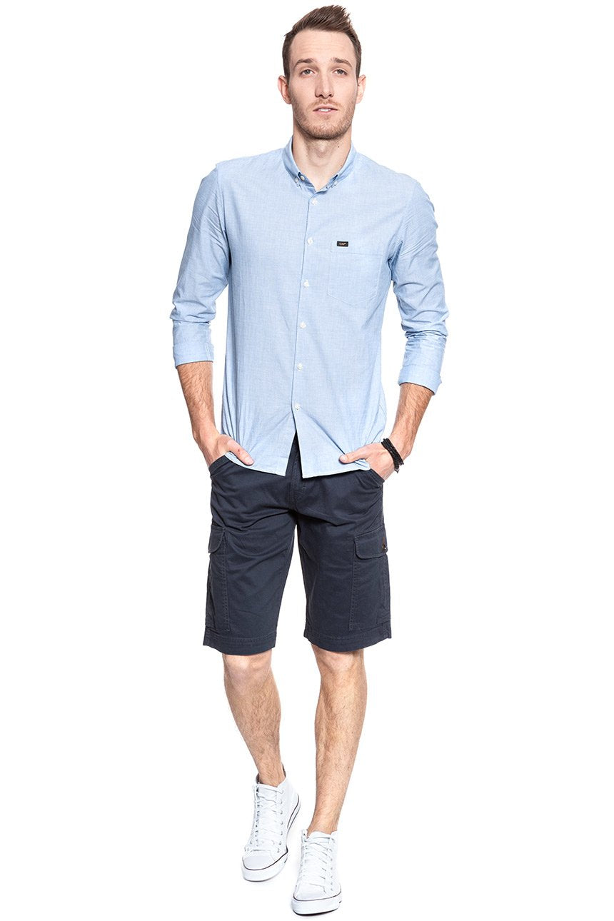 SPODENKI MĘSKIE WRANGLER NEW CARGO SHORT NAVY W15CP8114