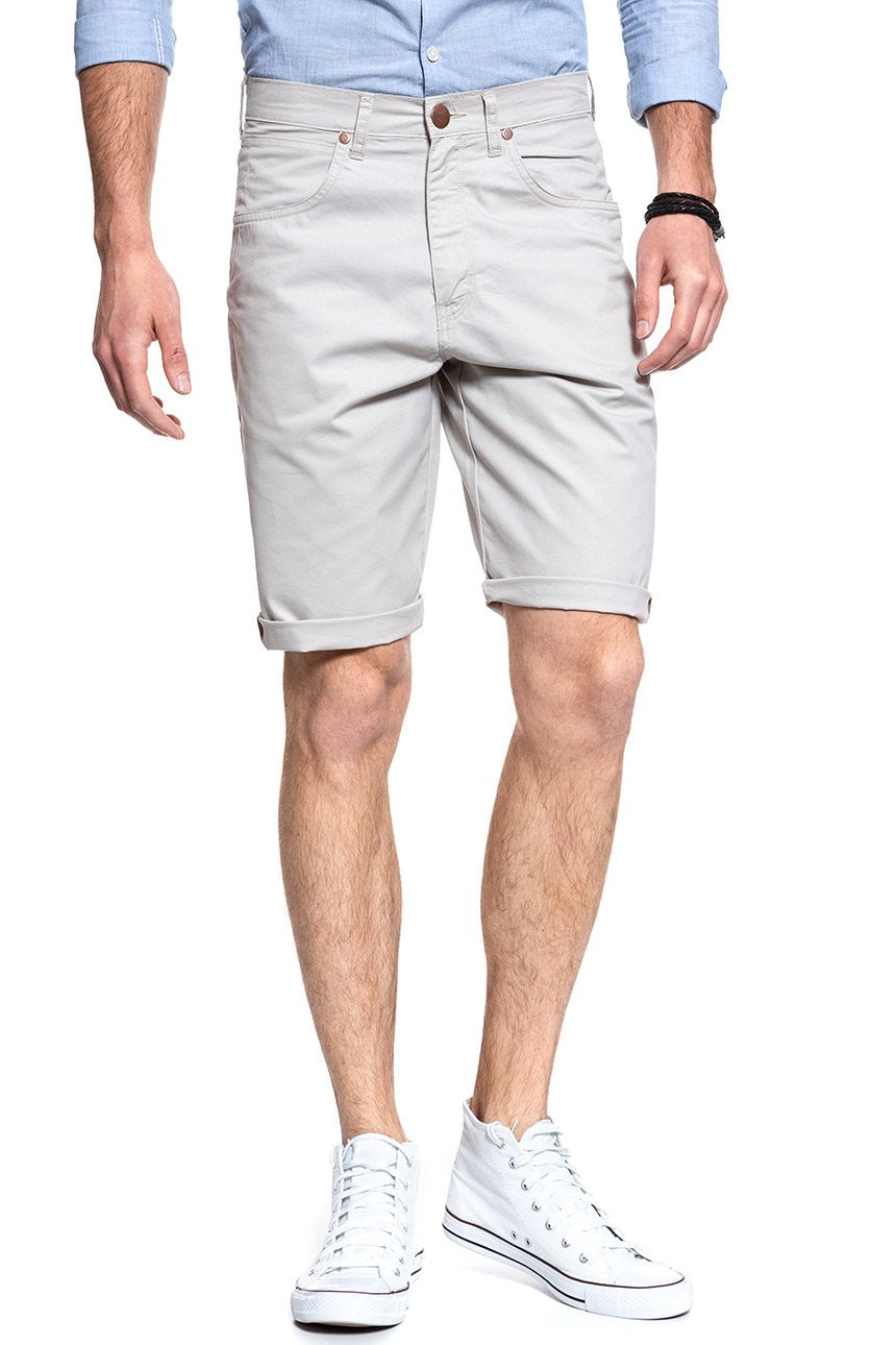 SPODENKI MĘSKIE WRANGLER REGULAR SHORTS EGGSHELL W15UAN18N