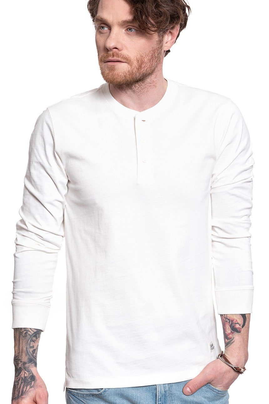 BLUZA MĘSKA LEE HENLEY OFF WHITE L61JSWMK OUTLET