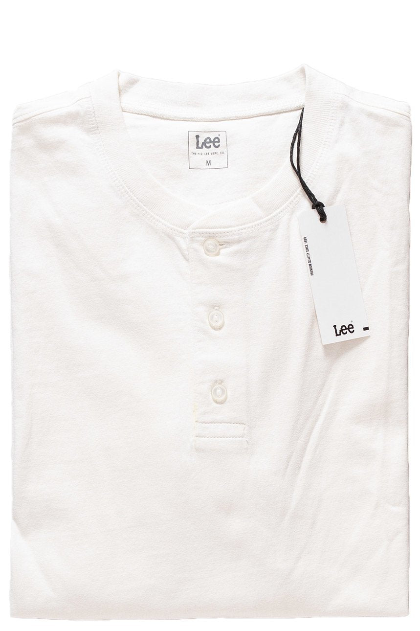 BLUZA MĘSKA LEE HENLEY OFF WHITE L61JSWMK OUTLET