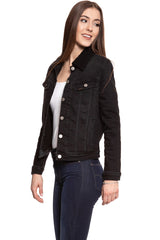 DAMSKA KURTKA JEANSOWA LEE SHERPA RIDER JACKET BLACK TYRO L54VCPJW