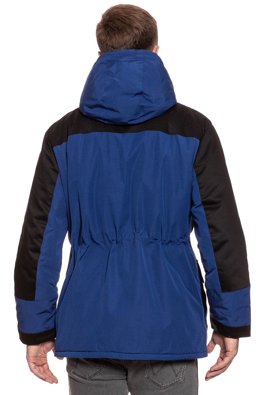 KURTKA ZIMOWA WRANGLER PARKA BLUE DEPTHS W4B6XPXJY