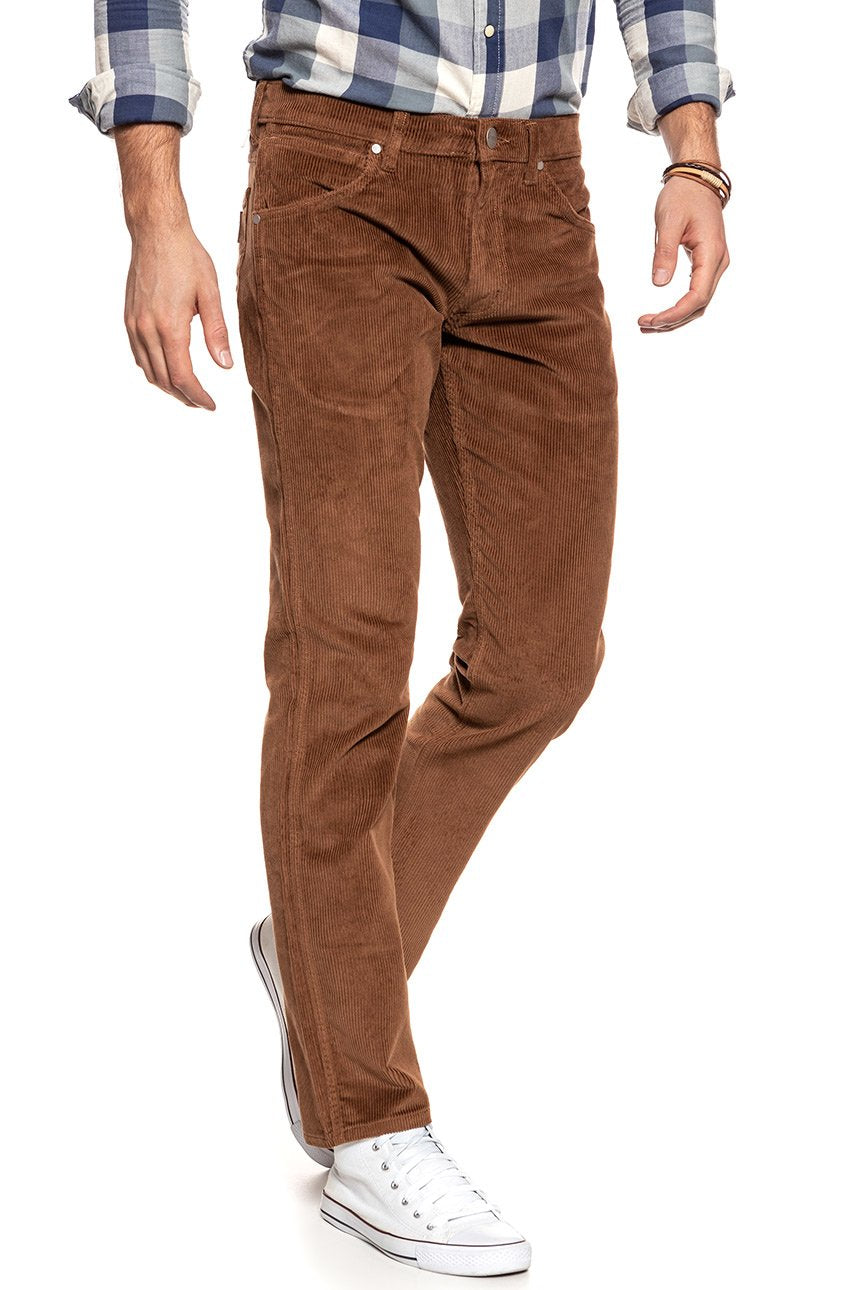 WRANGLER SPODNIE MĘSKIE GREENSBORO RUSSET BROWN W15QA2XMA