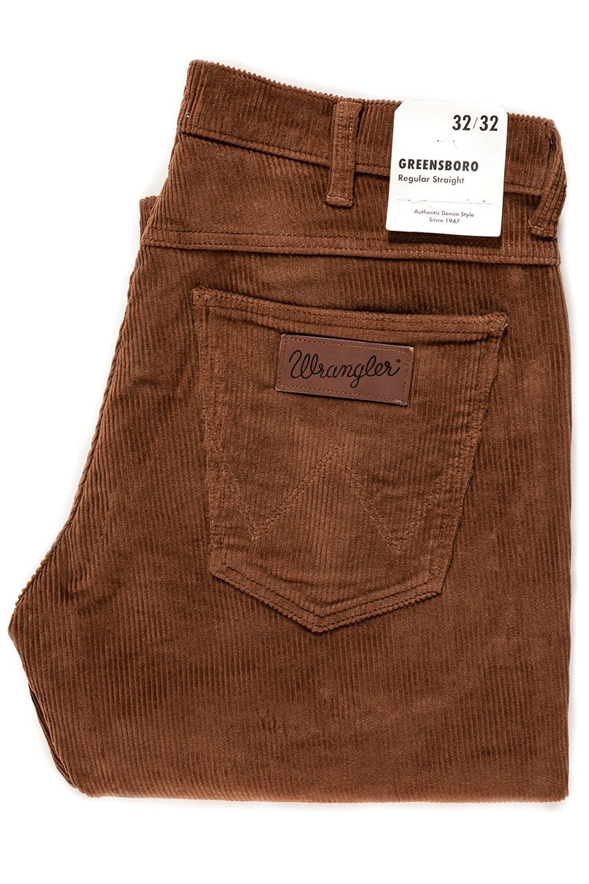 WRANGLER SPODNIE MĘSKIE GREENSBORO RUSSET BROWN W15QA2XMA