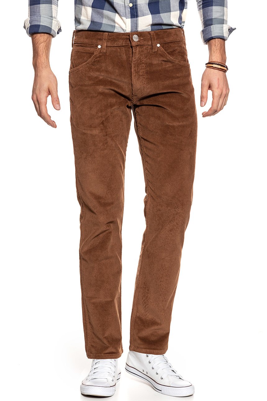 WRANGLER SPODNIE MĘSKIE GREENSBORO RUSSET BROWN W15QA2XMA