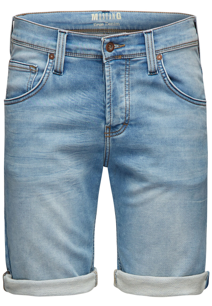 MUSTANG CHICAGO SHORT MĘSKIE SZORTY JEANSOWE KRÓTKIE SPODENKI DENIM BLUE 1005644 5000 313