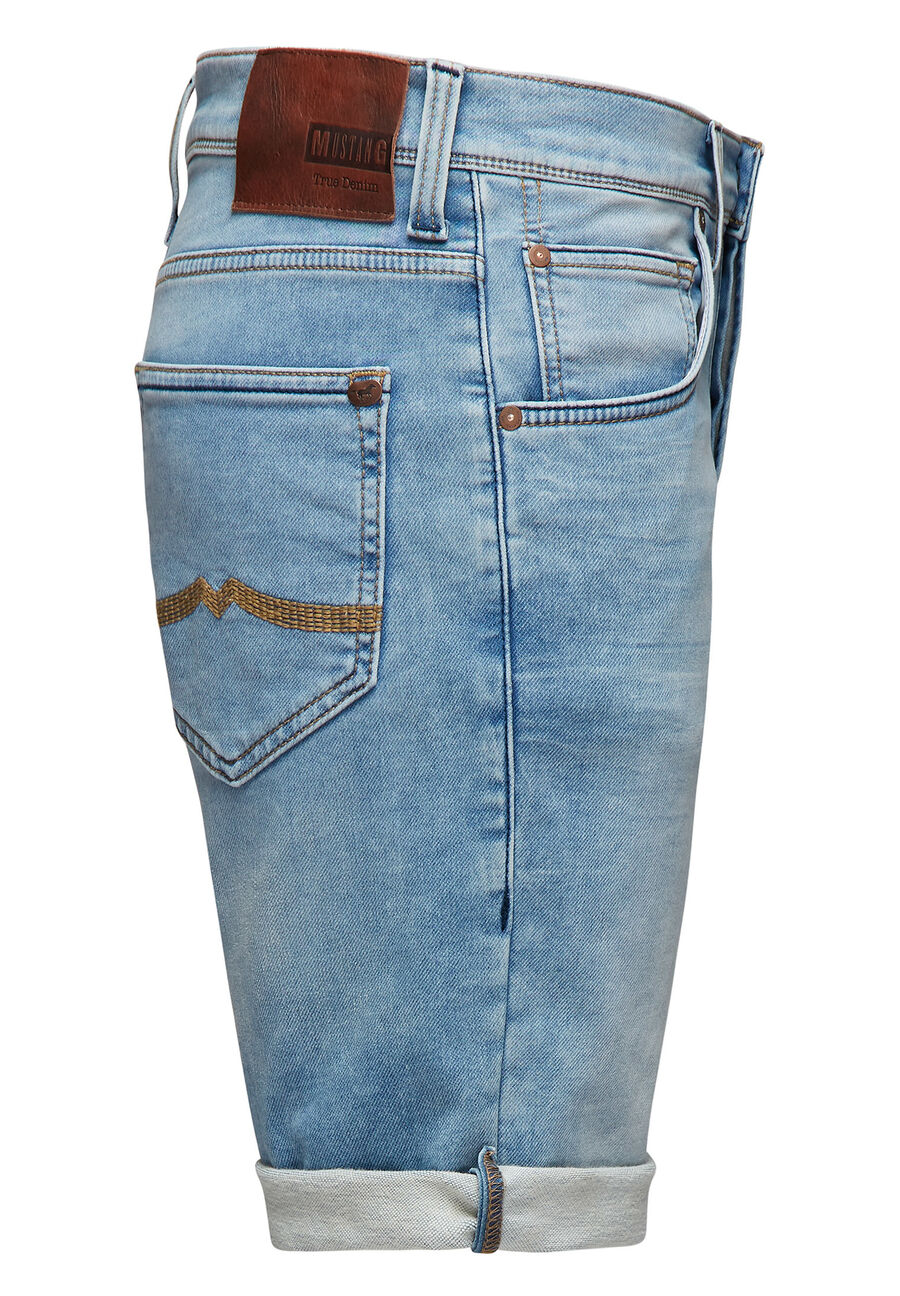 MUSTANG CHICAGO SHORT MĘSKIE SZORTY JEANSOWE KRÓTKIE SPODENKI DENIM BLUE 1005644 5000 313