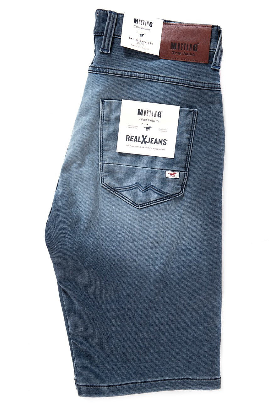 SPODENKI MUSTANG Denim Bermuda DENIM BLUE 1007591 5000 683