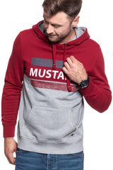 MUSTANG BLUZA Bennet H Logoprint RHUBARB 1008003 7194