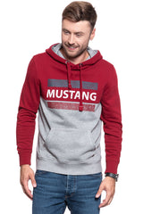 MUSTANG BLUZA Bennet H Logoprint RHUBARB 1008003 7194