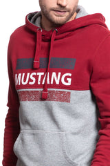 MUSTANG BLUZA Bennet H Logoprint RHUBARB 1008003 7194