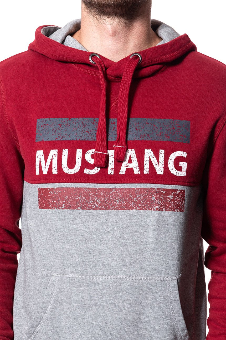 MUSTANG BLUZA Bennet H Logoprint RHUBARB 1008003 7194