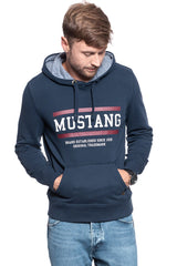 MUSTANG BLUZA Bennet H Logo DARK SAPPHIRE 1008008 4136