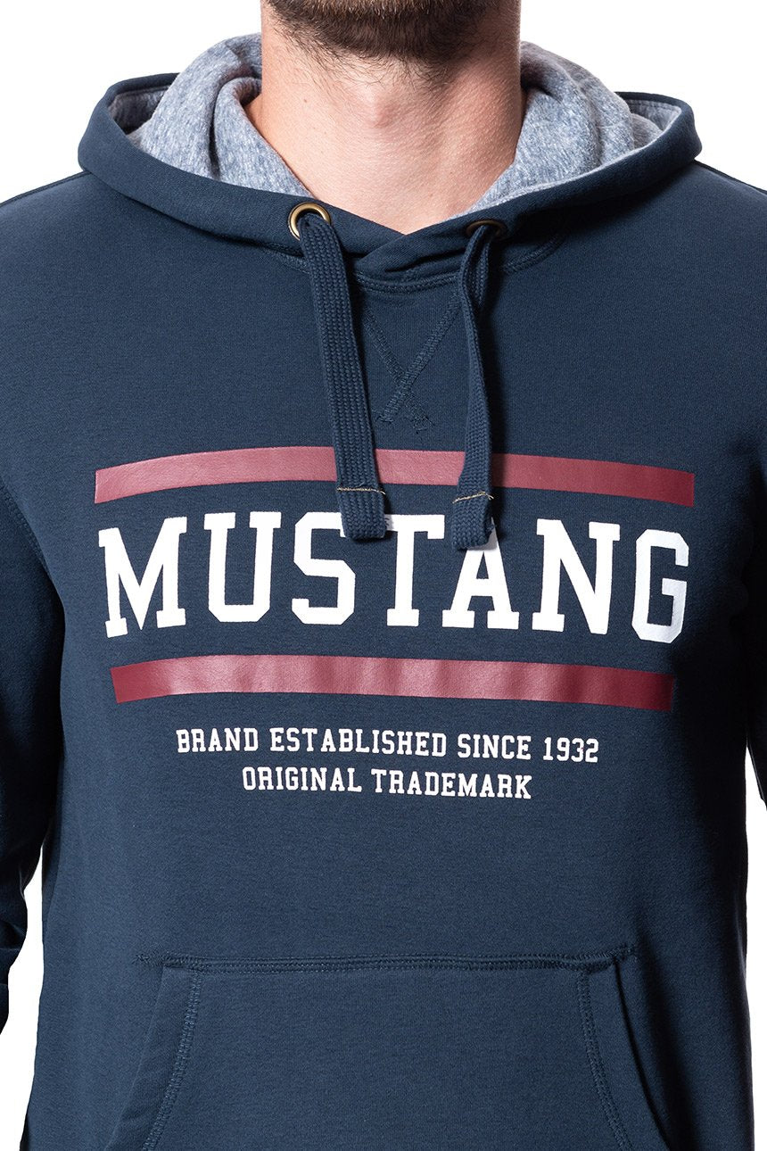 MUSTANG BLUZA Bennet H Logo DARK SAPPHIRE 1008008 4136