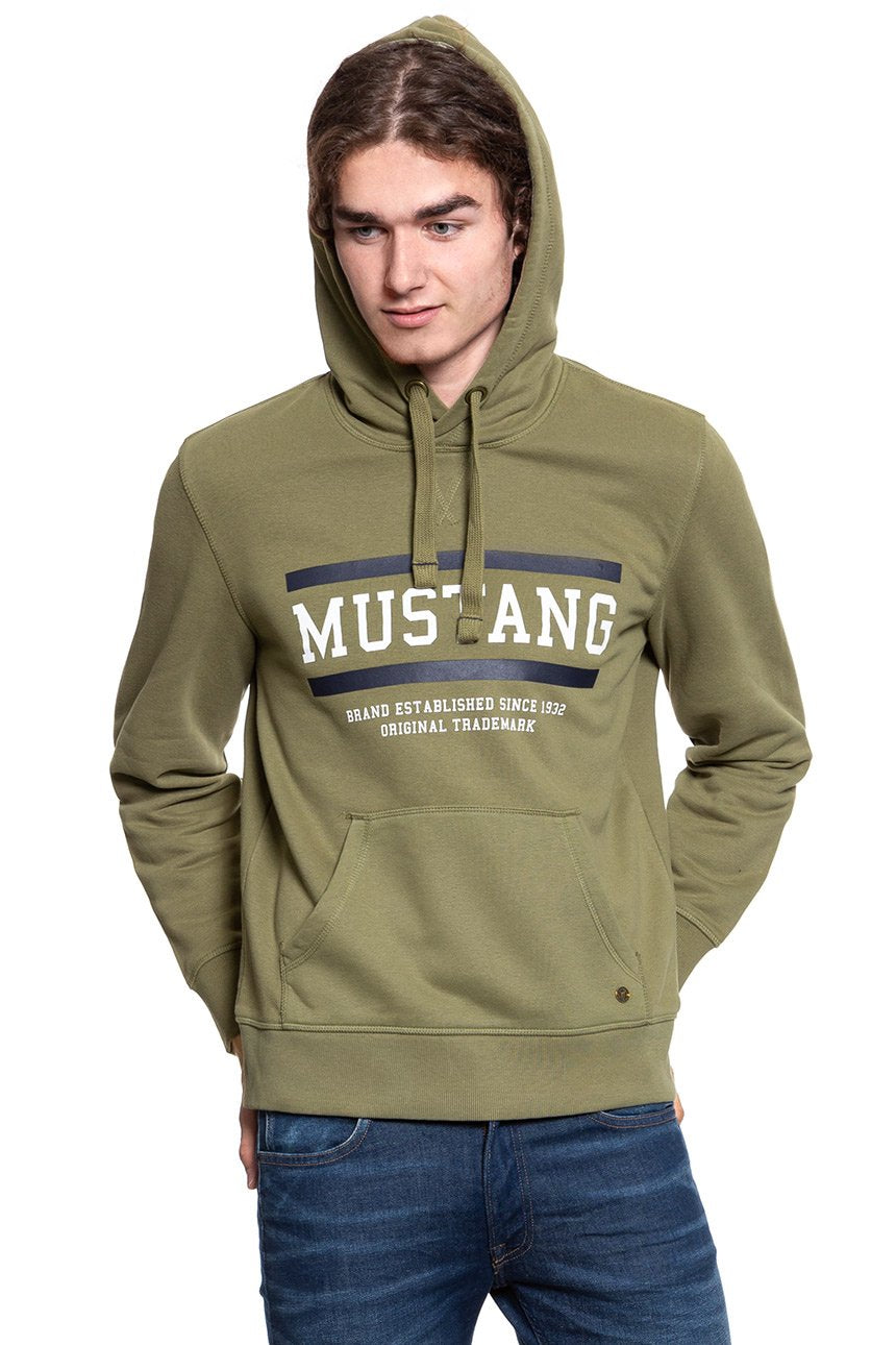 MUSTANG BLUZA Bennet H Logo BURNT OLIVE 1008008 6358