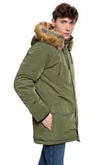 KURTKA ZIMOWA MUSTANG Dietmar H Parka OLIVE NIGHT 1008242 6422