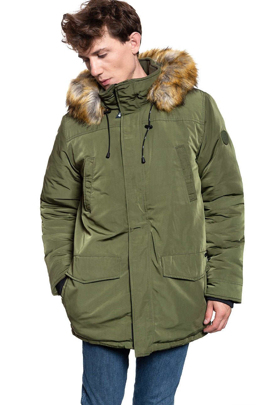 KURTKA ZIMOWA MUSTANG Dietmar H Parka OLIVE NIGHT 1008242 6422