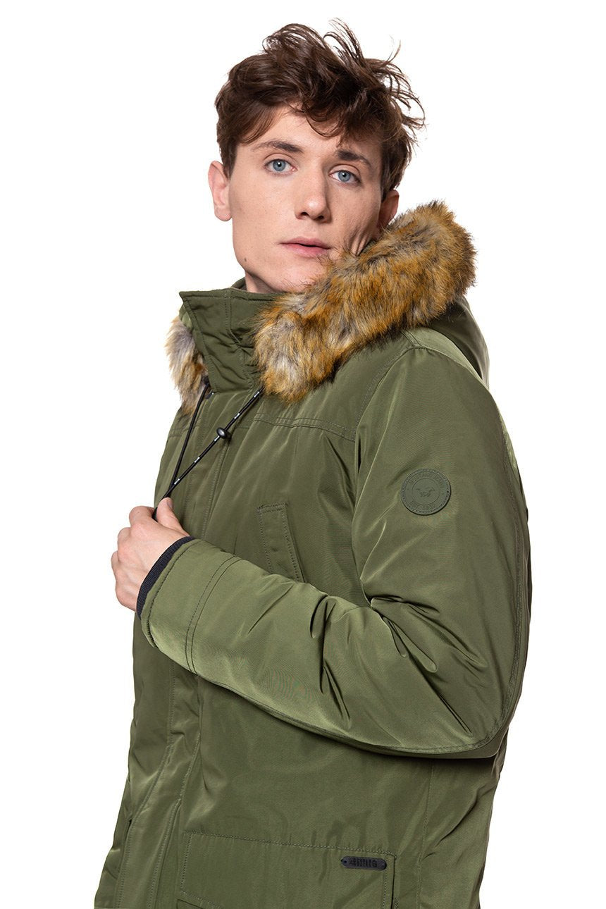 KURTKA ZIMOWA MUSTANG Dietmar H Parka OLIVE NIGHT 1008242 6422