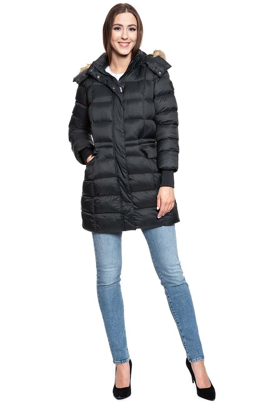 DAMSKA KURTKA ZIMOWA MUSTANG Heidi H Longparka CAVIAR 1008260 4132