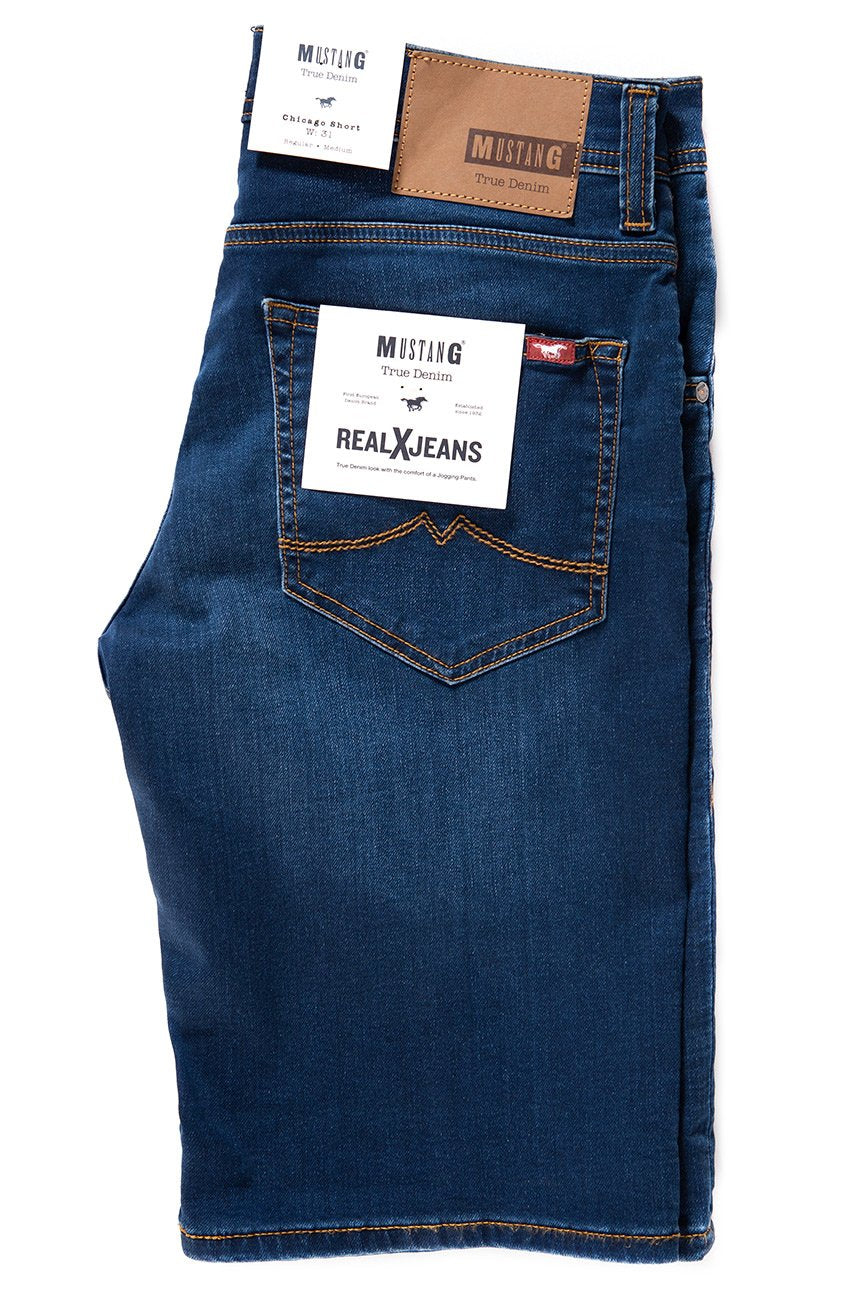 SPODENKI MUSTANG Chicago Short DENIM BLUE 1008363 5000 682