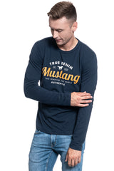 LONGSLEEVE MĘSKI MUSTANG ADRIAN C PRINT DARK SAPPHIRE 1008550 4136