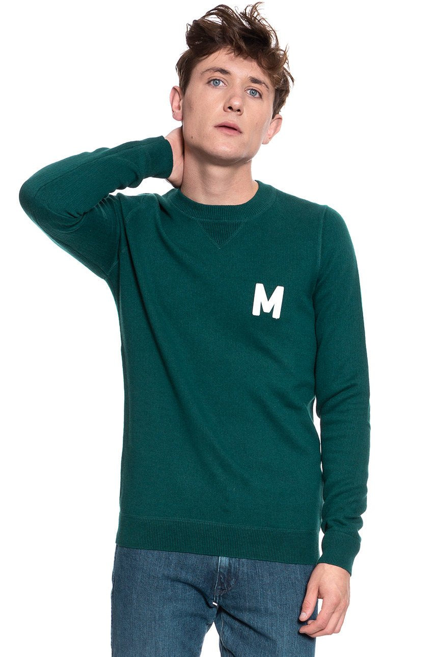 MUSTANG Emil C Jumper MĘSKI SWETER KLASYCZNY DEEP TEAL 1008650 6433