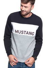 BLUZA MUSTANG Ben C Fabric Mix MID GREY MELANGE 1008849 4140