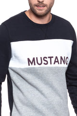 BLUZA MUSTANG Ben C Fabric Mix MID GREY MELANGE 1008849 4140