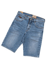 SPODENKI MĘSKIE WRANGLER REGULAR SHORTS MISTY BLUE W15U2375M