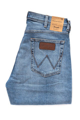 SPODENKI MĘSKIE WRANGLER REGULAR SHORTS MISTY BLUE W15U2375M