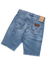 SPODENKI MĘSKIE WRANGLER REGULAR SHORTS MISTY BLUE W15U2375M