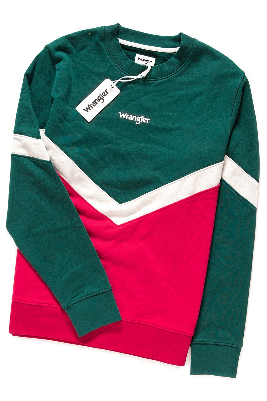 BLUZA WRANGLER BOX SWEAT CRI RED W6B1IKX51