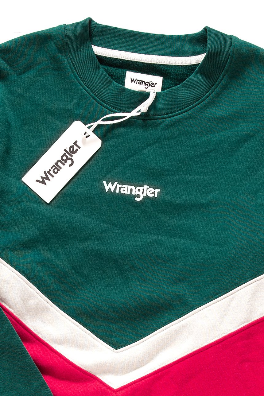 BLUZA WRANGLER BOX SWEAT CRI RED W6B1IKX51