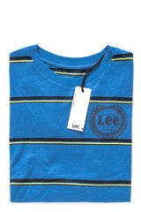 LEE T SHIRT DAMSKI STRIPE TEE CITY BLUE L42JJC32