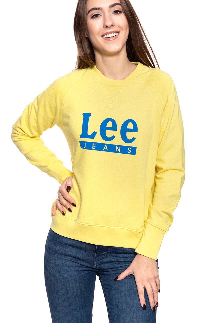 BLUZA LEE DAMSKA GRAPHIC SWS YELLOW SIGN L52AJALN