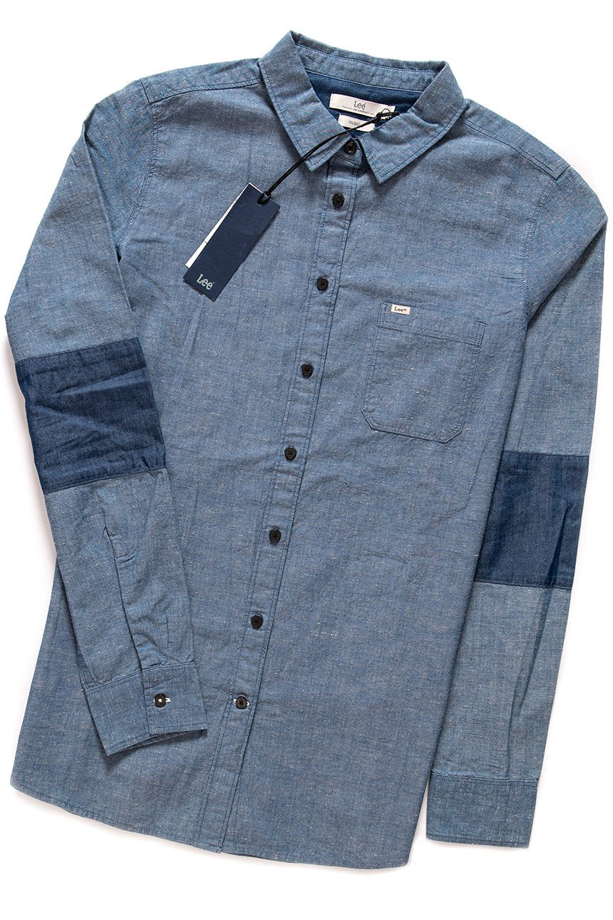 KOSZULA JEANSOWA DAMSKA LEE ONE POCKET SHIRT INDIGO L45QBMDK