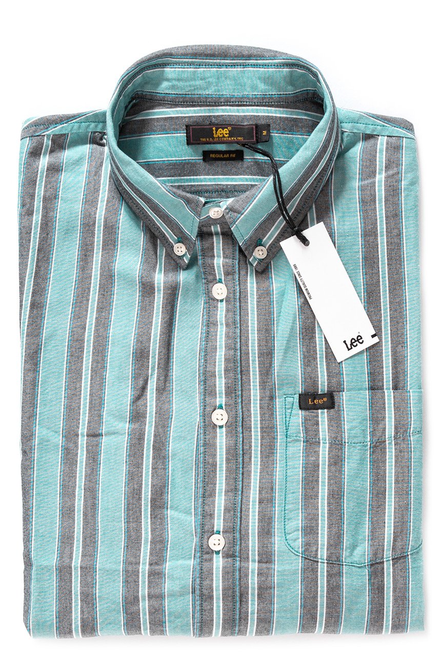 KOSZULA MĘSKA LEE BUTTON DOWN FADED GREEN L880NELF