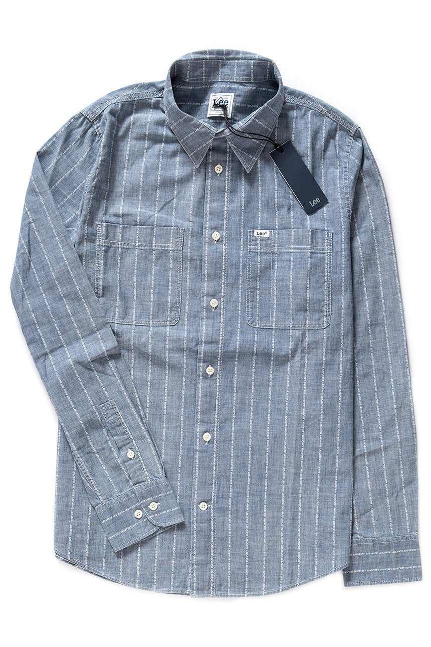 KOSZULA MĘSKA LEE WORKER SHIRT INDIGO L67ZWADK