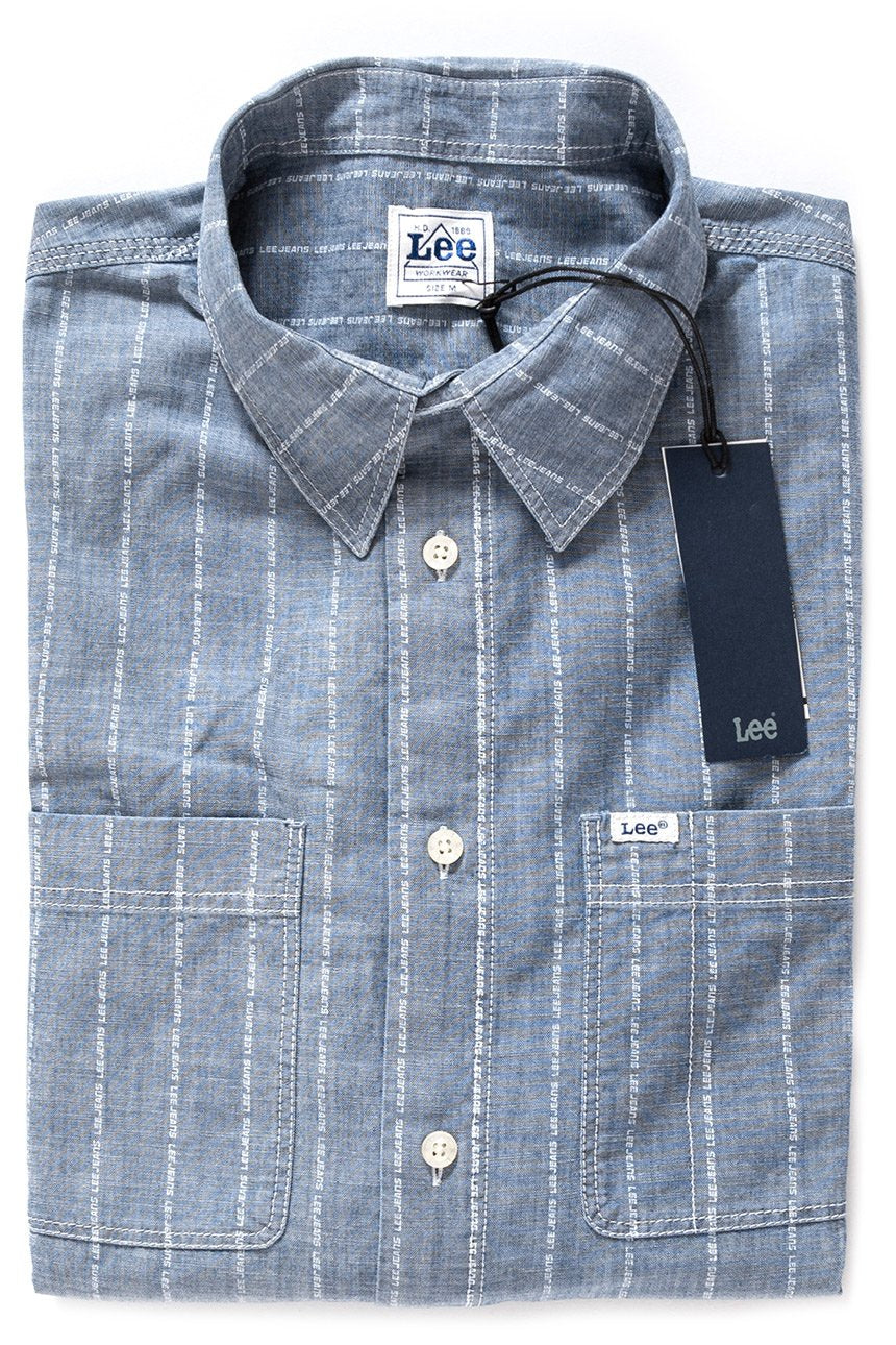 KOSZULA MĘSKA LEE WORKER SHIRT INDIGO L67ZWADK