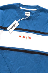 BLUZA WRANGLER COLORBLOCK CREW SWEATER TURKISH SEA W6599IH86