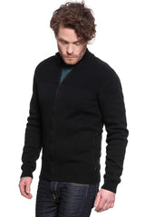 MĘSKI SWETER WRANGLER FULL ZIP KNIT BLACK W8A3RK100