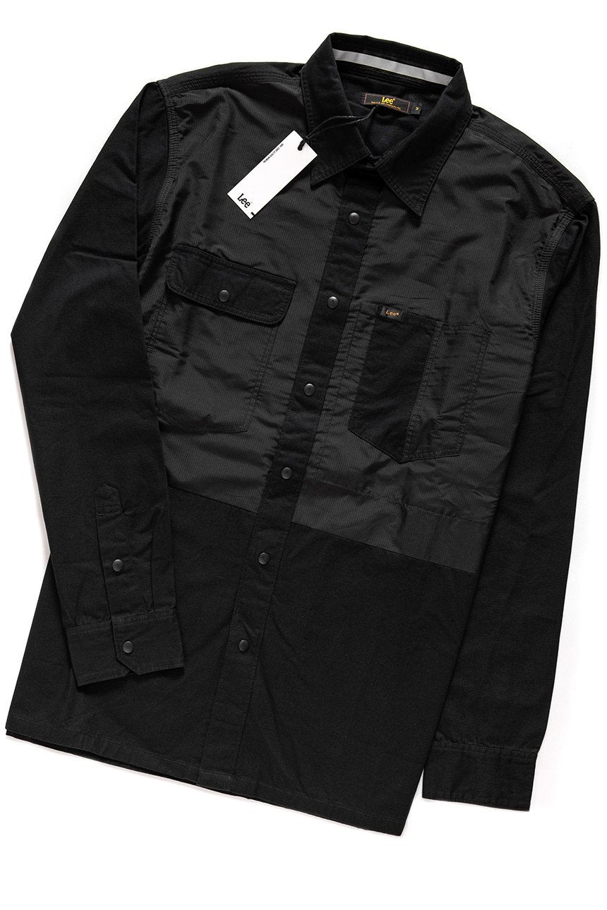 KOSZULA LEE TECHNICAL WHIZZIT SHIRT BLACK L68FUX01