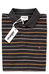 POLO WRANGLER FINE STRIPE POLO FADED BLACK W7C16KAV6