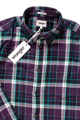 KOSZULA WRANGLER LS 1PKT BUTTON DOWN PURPLE PENNANT W5874T2WT