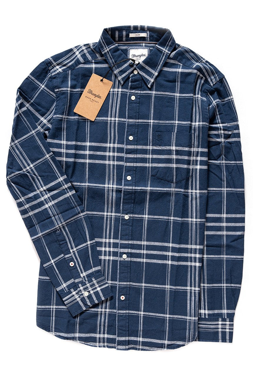 KOSZULA MĘSKA WRANGLER L/S 2 PKT SHIRT W948CT1F