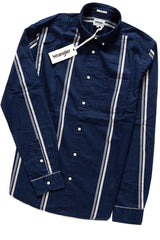 KOSZULA MĘSKA WRANGLER LS 1PKT BUTTON DOWN MID INDIGO W5883OZ8E