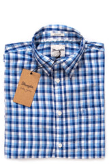 KOSZULA MĘSKA WRANGLER S/S 1PKT SHIRT INDIGO BLUE W5860LIRQ