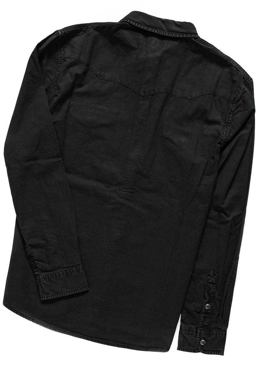 KOSZULA MĘSKA WRANGLER LS WESTERN SHIRT BLACK W5A237S01