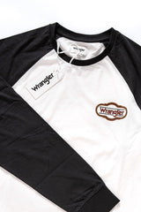 LONGSLEEVE WRANGLER LS RAGLAN TEE OFFWHITE W7B95FK02 OUTLET